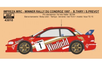 Decal – Subaru Impreza WRC Rally du Condroz 1997